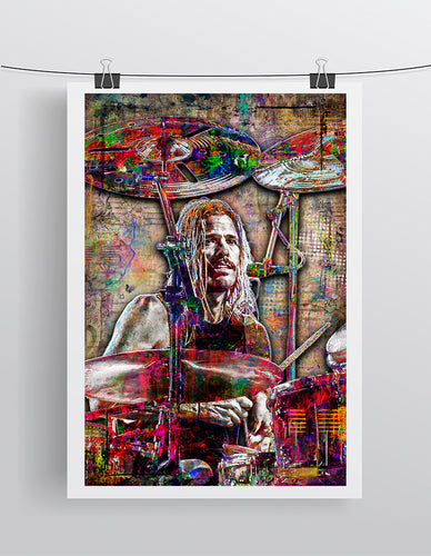 Taylor Hawkins Foo Fighters Poster, Taylor Hawkins Pop Art, Taylor Tribute Fine Art