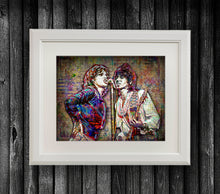 Mick Jagger and Keith Richards Rolling Stones Poster, The Rolling Stones 1970s Print Fine Art