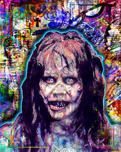 The Exorcist Pop Art Poster, Regan of The Exorcist Halloween Horror Fine Art