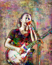 Thom Yorke Poster, Thom Yorke of Radiohead Gift, Radiohead Tribute Fine Art