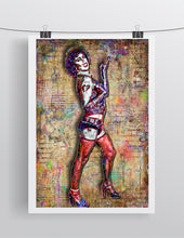 Tim Curry Poster, Rocky Horror Picture Show Frank N Furter Tribute Fine Art
