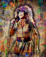Tina Turner Poster, Tina Turner Portrait Gift, Tina Turner Tribute Fine Art