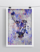 Tom Brady Poster 2, Tom Brady Gift, Tom Brady Colorful Layered Tribute Fine Art