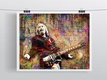 Tom Petty Memorial  Poster, Tom Petty Portrait Gift, Tom Petty Tribute Fine Art