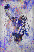 Tom Brady Poster 2, Tom Brady Gift, Tom Brady Colorful Layered Tribute Fine Art