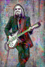 Tom Petty Pop Art Memorial 1950-2017 Poster, Tom Petty Portrait Tribute Fine Art