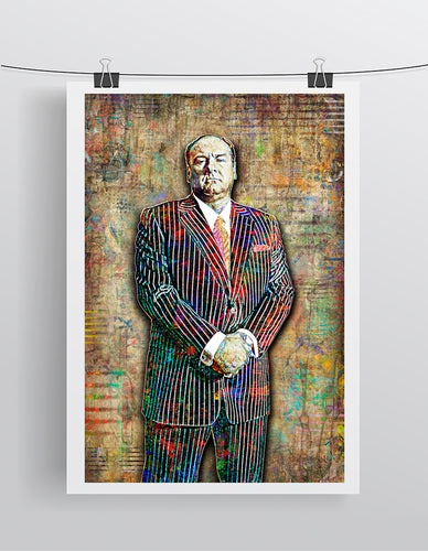 Tony Soprano Poster, James Gandolfini Tribute Fine Art