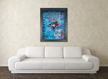 Toronto Blue Jays Poster, Toronto Blue Jays Artwork Gift, Blue Jays Layered Man Cave Art