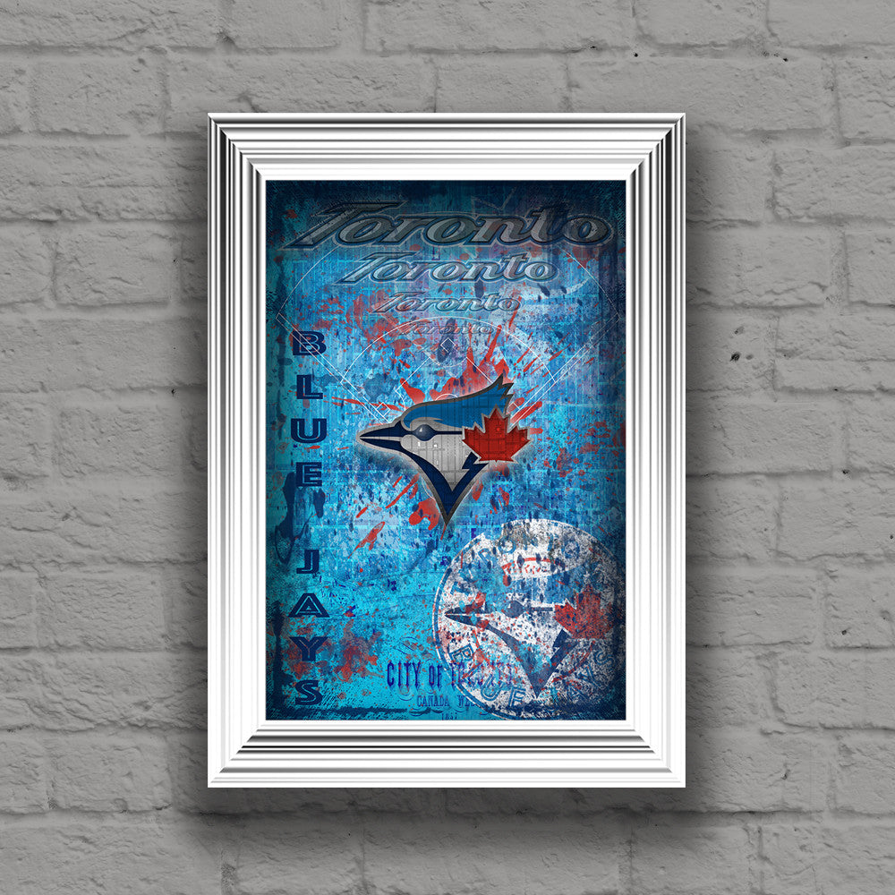 Toronto Blue Jays Poster, Toronto Blue Jays Artwork Gift, Blue Jays La –  McQDesign