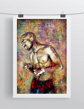 Tupac Poster, Tupac Close Up Portrait Gift, Tupac Memorial 2 Colorful Layered Tribute Fine Pop Art