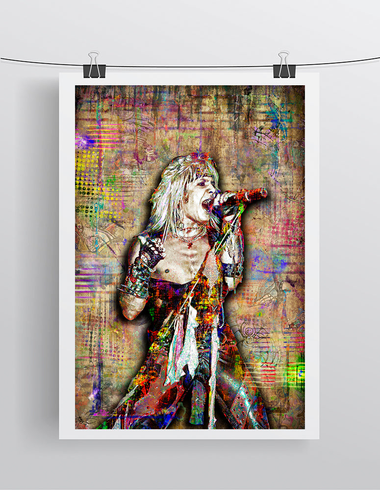 Vince Neil Poster, Vince Neil Motley Crue Tribute Fine Art Poster