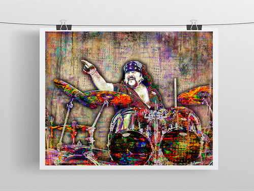 Vinnie Paul Poster,Vinnie Paul Pantera Gift, Pantera Tribute Fine Art