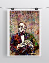 Vito Corleone The Godfather Poster, Don Corleone Marlon Brando Tribute Fine Art