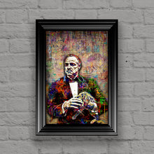 Vito Corleone The Godfather Poster, Don Corleone Marlon Brando Tribute Fine Art