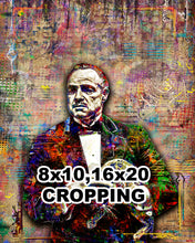 Vito Corleone The Godfather Poster, Don Corleone Marlon Brando Tribute Fine Art