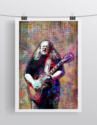 Warren Haynes Poster, Warren Haynes of the Gov't Mule Gift, Warren Haynes Fine Art