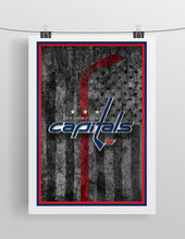 Washington Capitals Hockey Flag Poster, Washington Capitals Gift, Caps Flag, Washington Capitals Poster