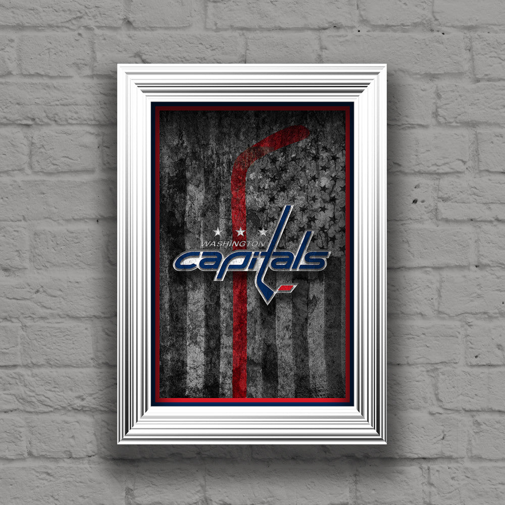 Washington Capitals Hockey Flag Poster, Washington Capitals Gift, Caps ...