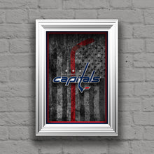 Washington Capitals Hockey Flag Poster, Washington Capitals Gift, Caps Flag, Washington Capitals Poster