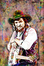 Waylon Jennings Poster, Waylon Jennings Gift, Country Tribute Fine Art