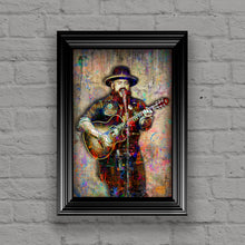 Zac Brown Poster, Zac Brown Band Gift, Zac Brown Colorful Layered Tribute Fine Art