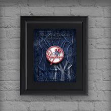 New York Yankees Poster, New York Yankees Artwork Gift, Yankees Layered Man Cave Art