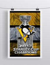 Pittsburgh Penguins 2017 Stanley Cup Championship Poster, Pittsburgh Penguins Hockey Gift, Pens Art, Penguins
