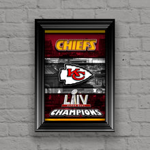 Kansas City Chiefs Super Bowl Championship Poster, Kansas City Chiefs Skyline Poster