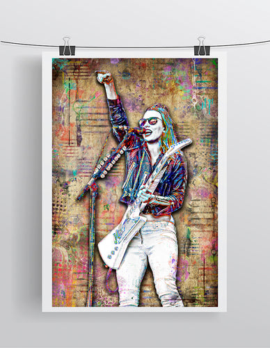 Lzzy Hale Poster, Halestorm Tribute Fine Art