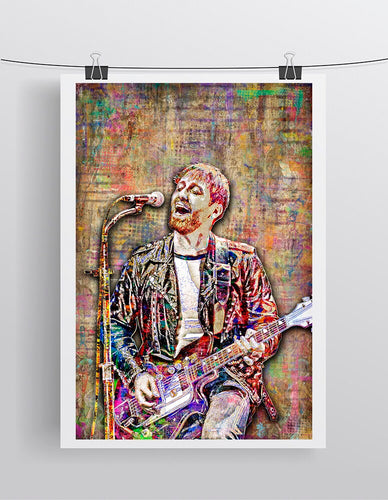 Dan Auerbach Poster, Black Keys Gift, The Black Keys Tribute Fine Art