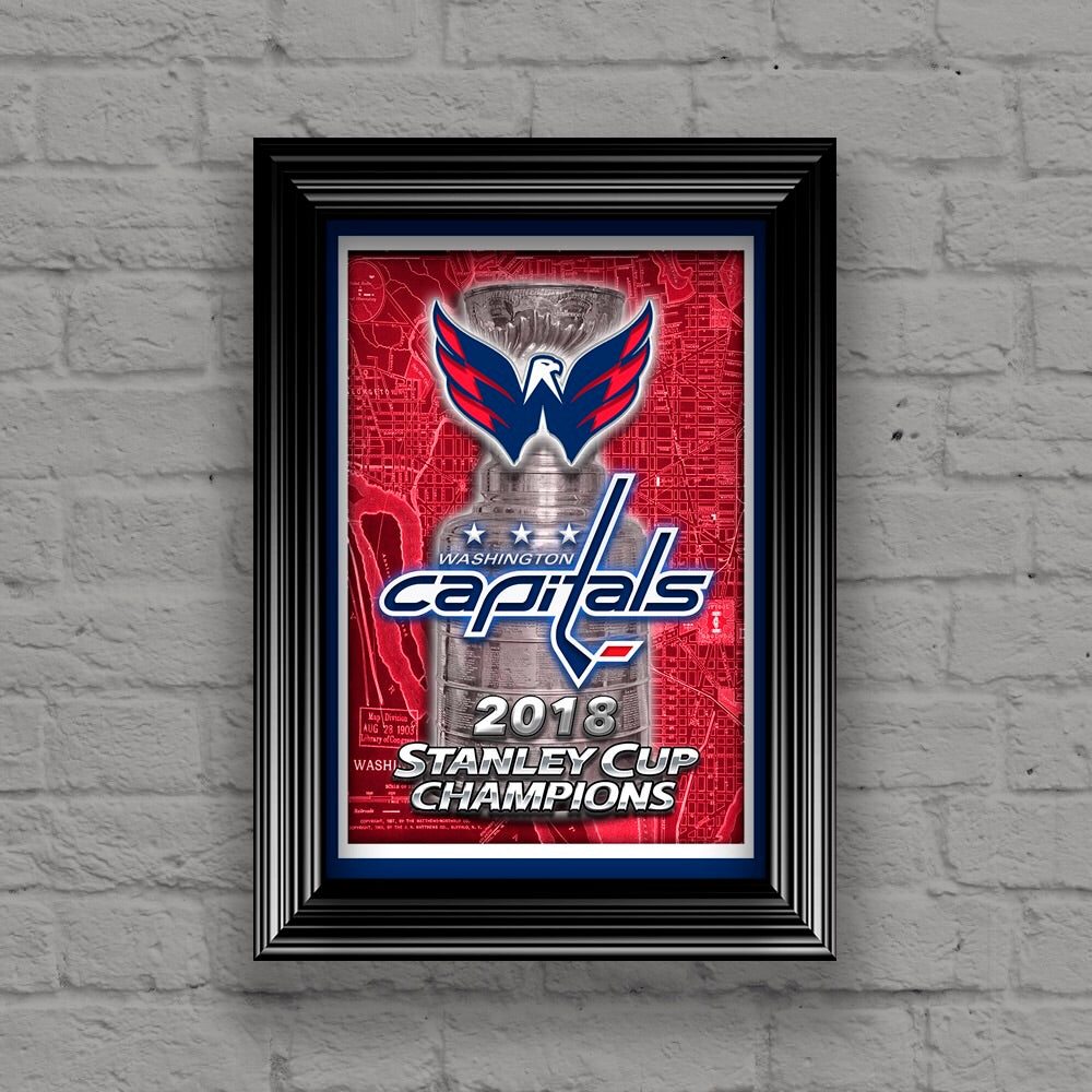 All Caps Washington Capitals, 2018 Nhl Stanley Cup Champions Sports  Illustrated Cover Framed Print by Sports Illustrated - Sports Illustrated  Covers